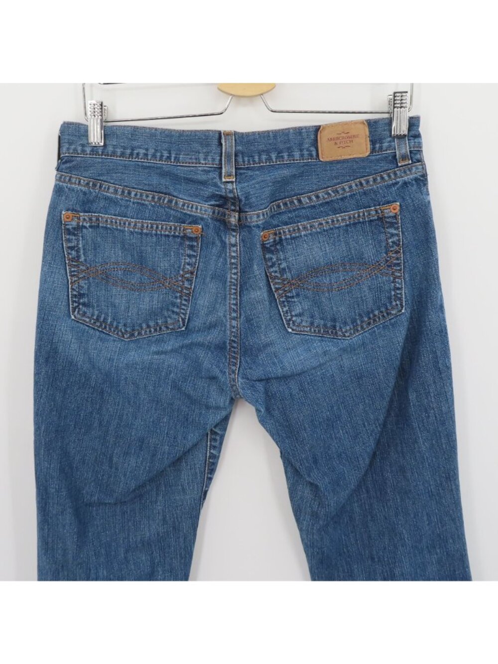 Abercrombie and Fitch Women 6 Regular Blue Denim Bootcut Boot Jeans Cotton Y2K - Picture 4 of 12